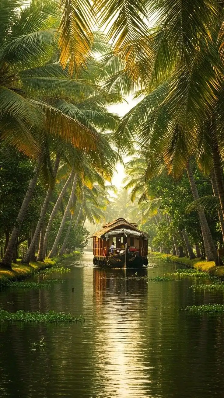 The backwaters of Kerala, India